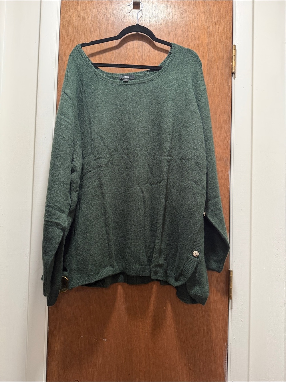 ellos Forest Green Scoop Neck Sweater